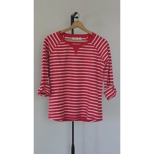 L. L. Bean Striped Terry Cloth Top